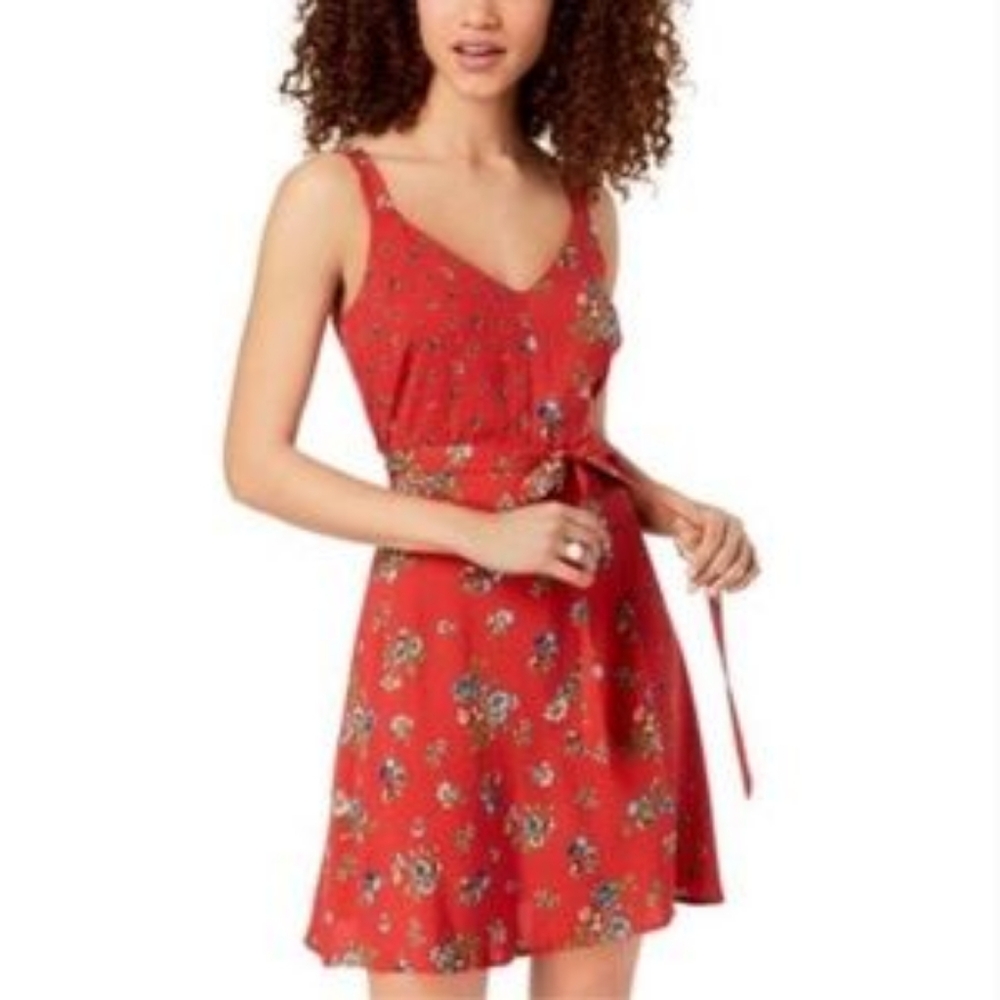 BeBop Red Floral Sundress